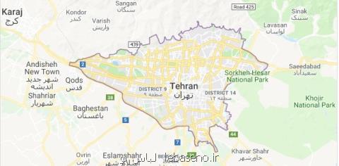 نقشه سه بعدی از تهران تهیه می‎شود